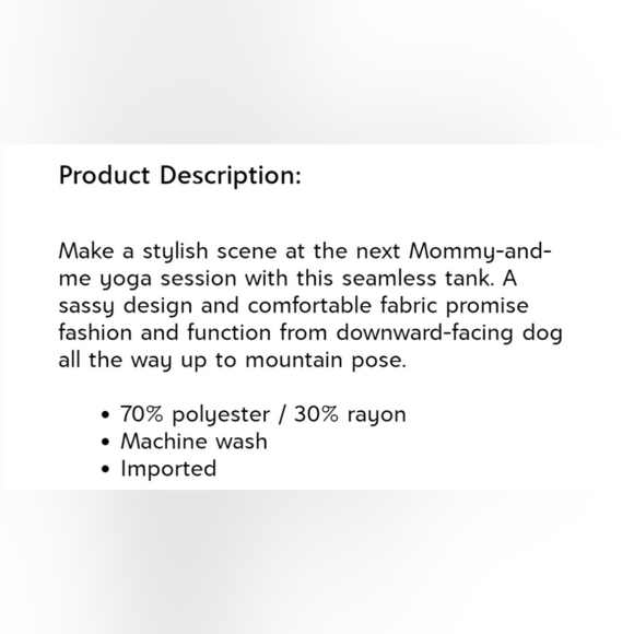 ❇️ NWOT MARIKA YOGA TOP - Picture 5 of 7